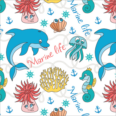 🐬 Кръгъл пуф "Морско приключение"