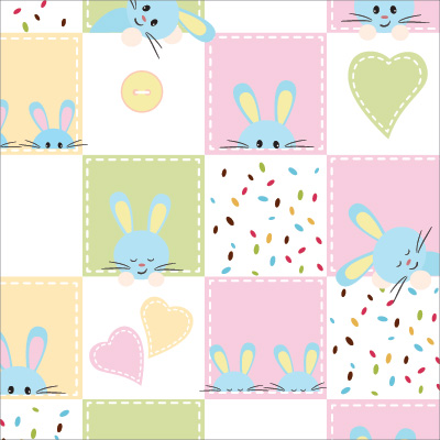 🐰 Пуф Възглавница "Зайчета и сърца"