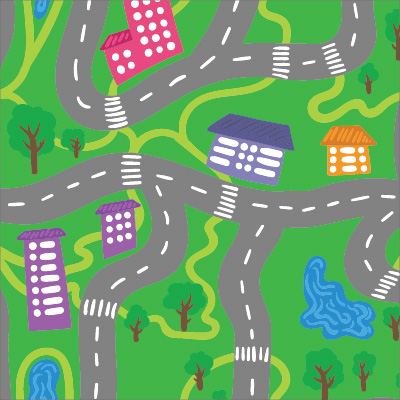 🏙️ Пуф Манго "Градска карта"