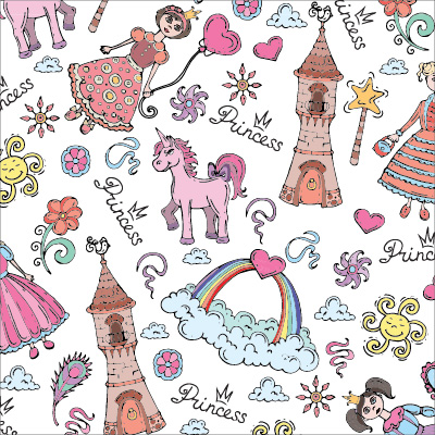 👸 Кръгъл пуф "Принцески мечти"