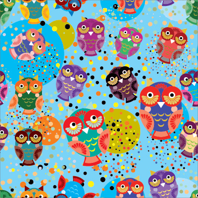 🦉 Пуф Възглавница "Цветни бухали"