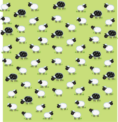 🐑 Пуф Манго "Овчици на ливада"