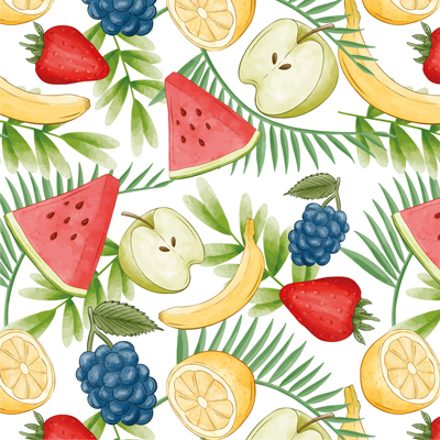 🍉 Детски пуф "Тропически коктейл"