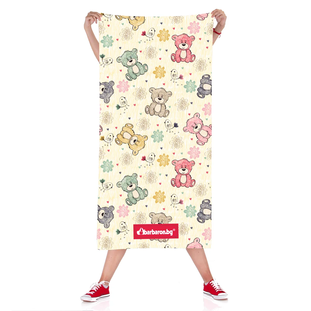 Плажна кърпа "Сладки мечета"