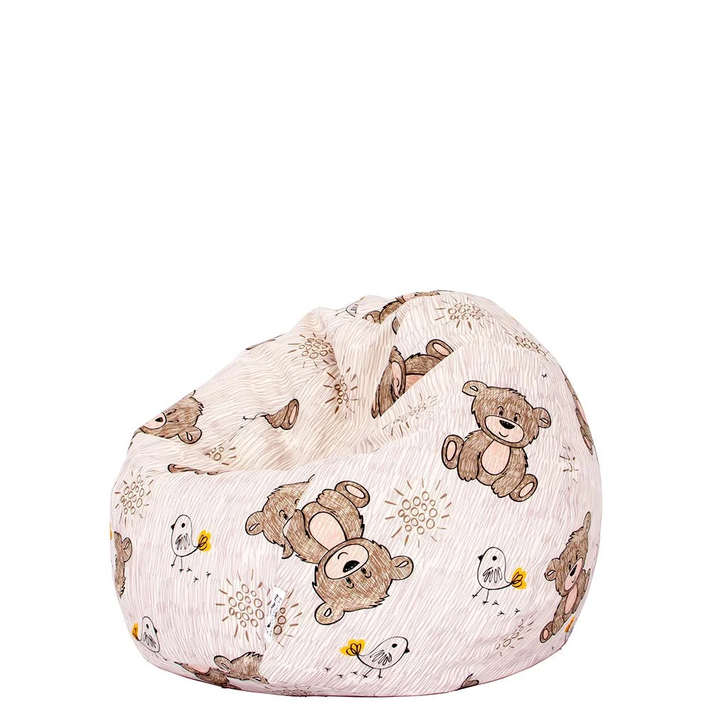 🧸 Детски пуф "Мечета и птички"