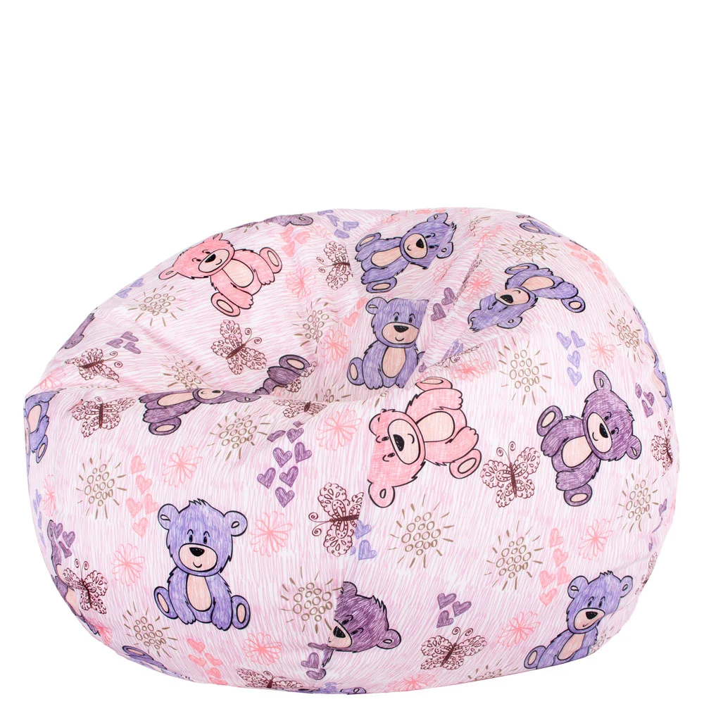 🧸 Пуф Ябълка "Пастелни мечета"