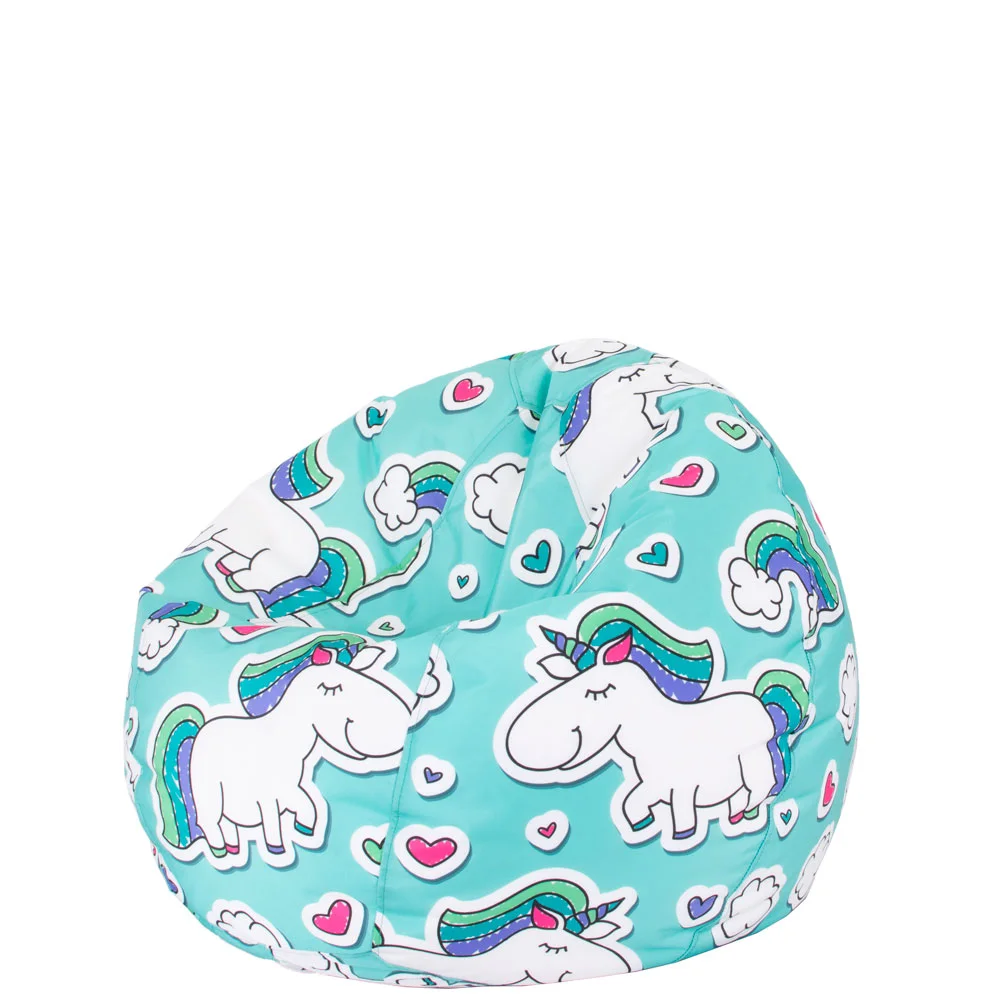 🦄 Детски пуф "Еднорози сърца"