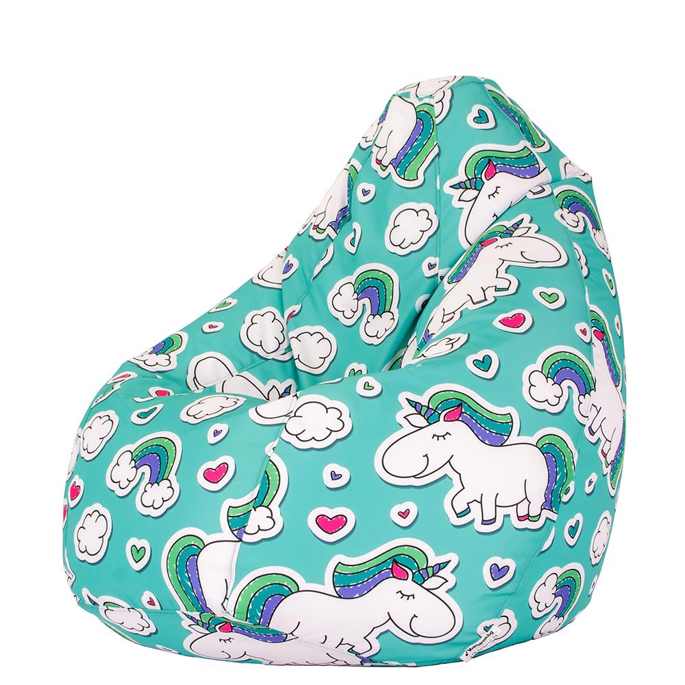 🦄 Пуф Круша "Еднорози сърца"