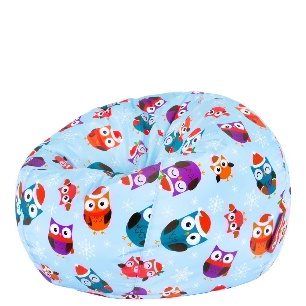 🦉 Пуф Ябълка "Коледни бухали"