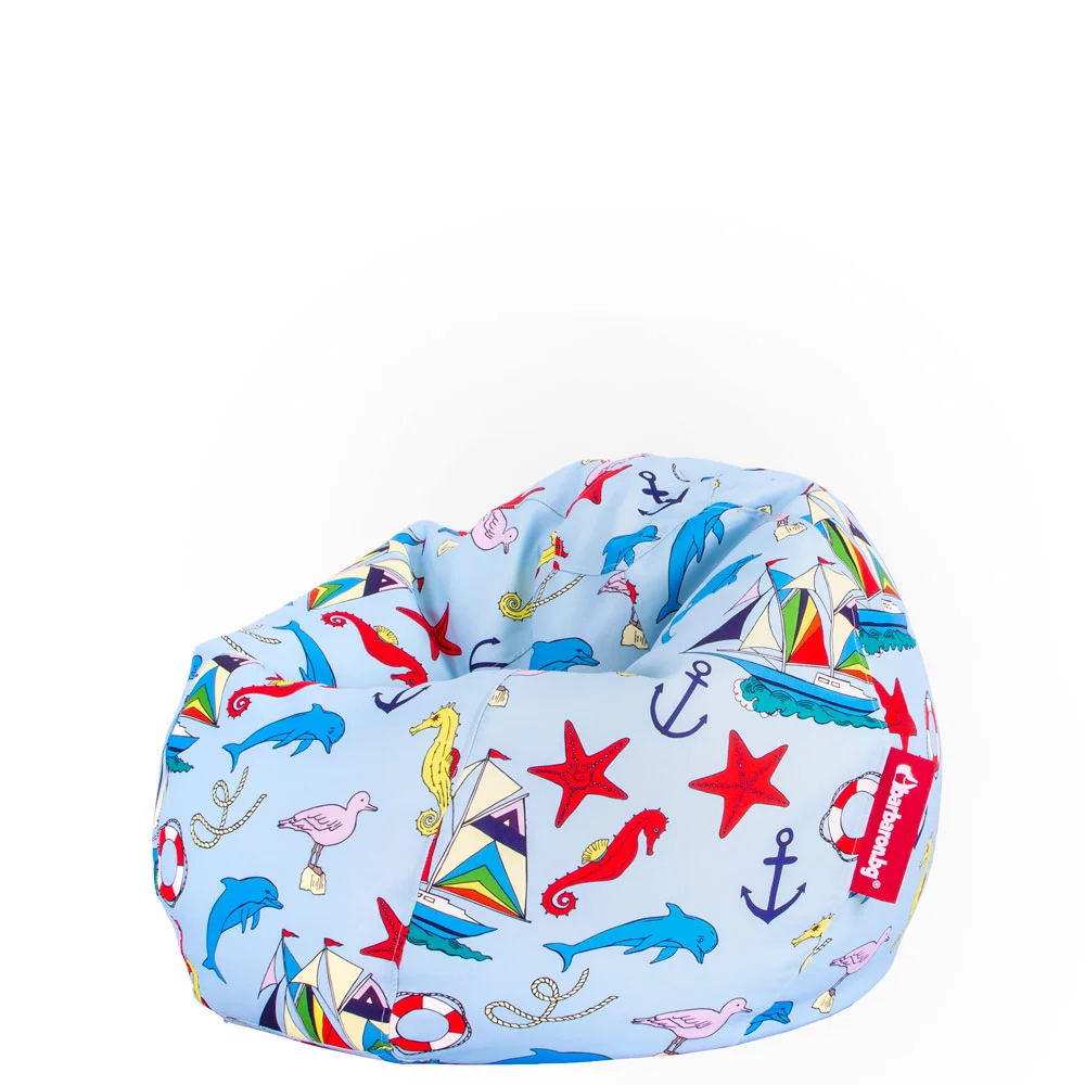 ⛵ Детски пуф "Морски ветроходи"