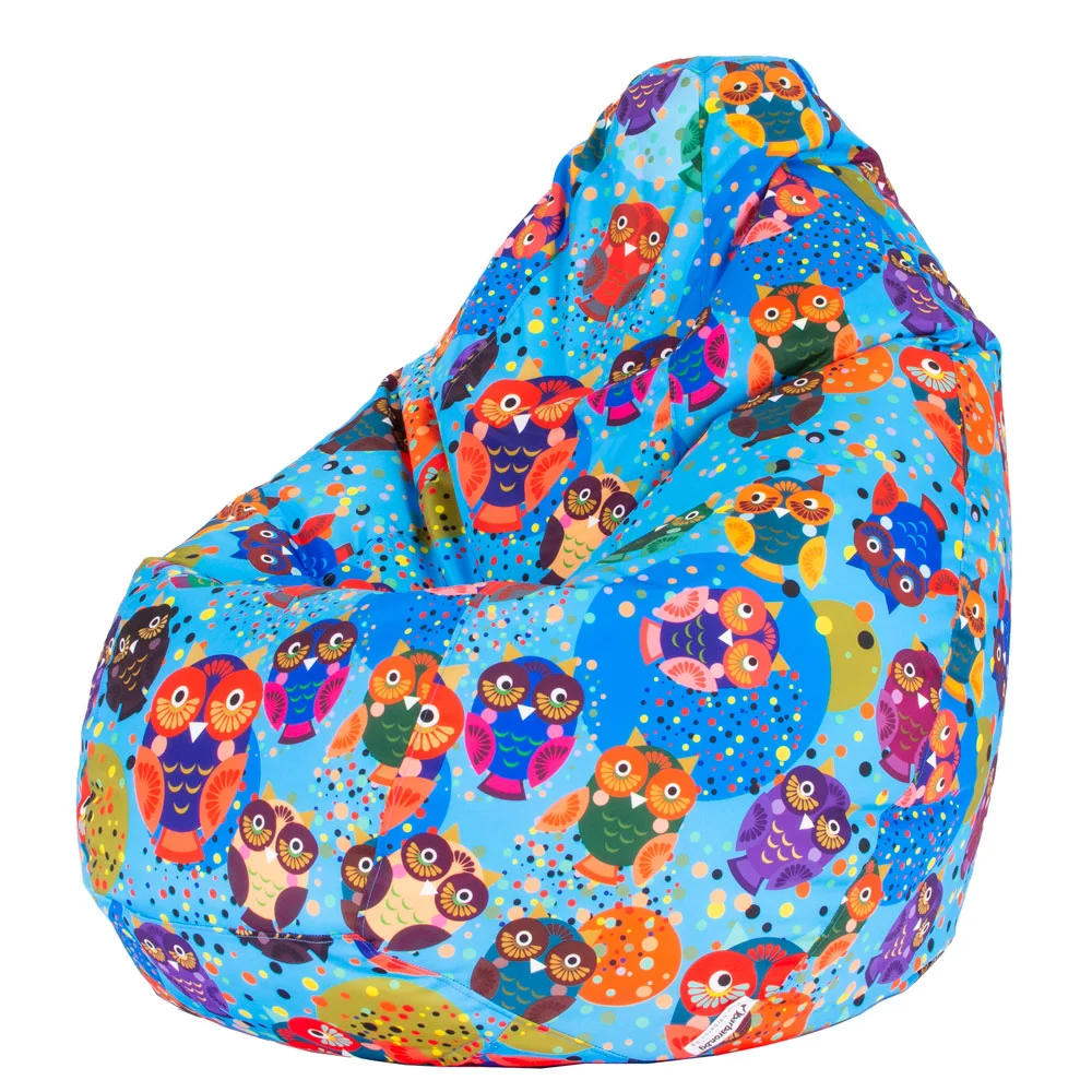 🦉 Пуф Круша "Цветни бухали"