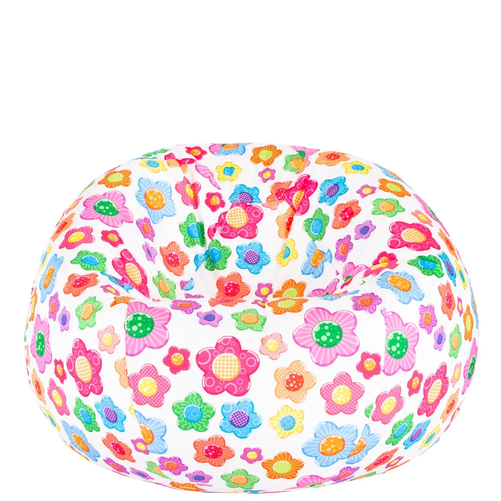 🌼 Пуф Ябълка "Цветни маргаритки"