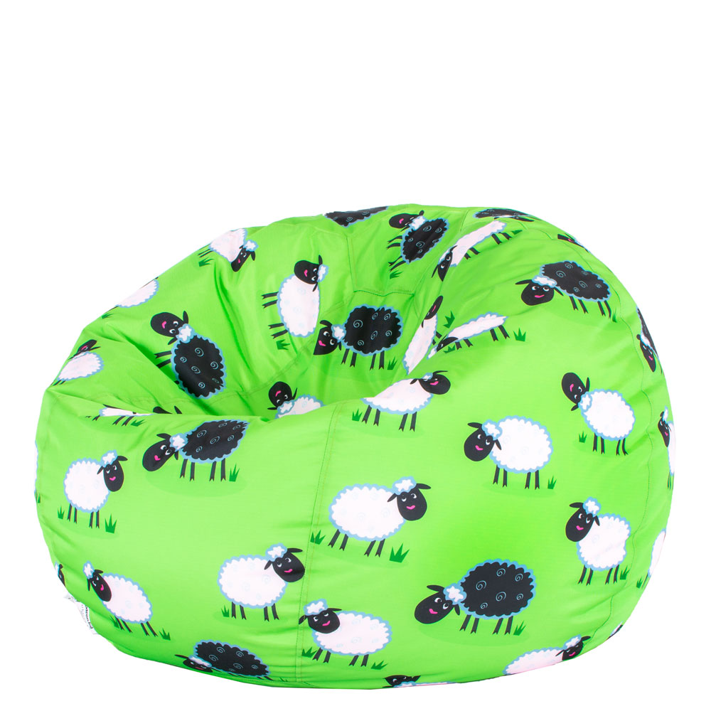 🐑 Пуф Ябълка "Овчици на ливада"