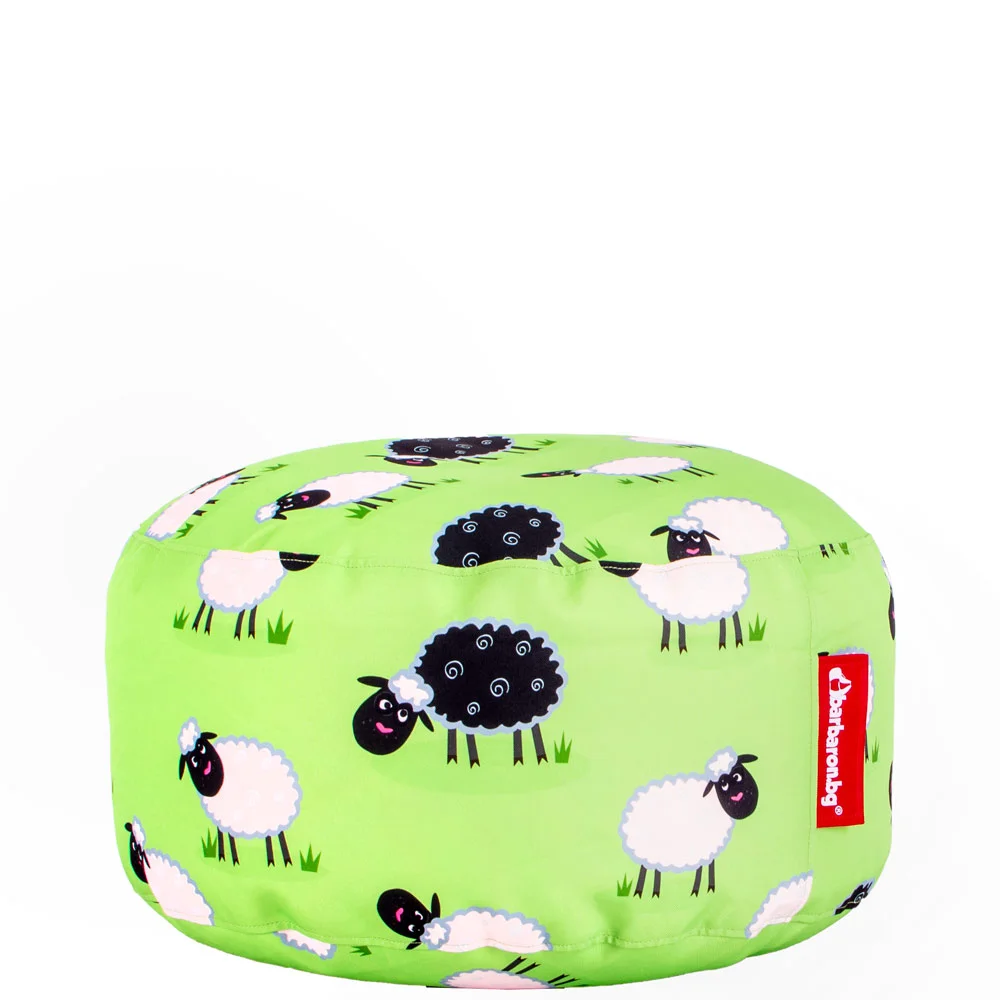 🐑 Кръгъл пуф "Овчици на ливада"