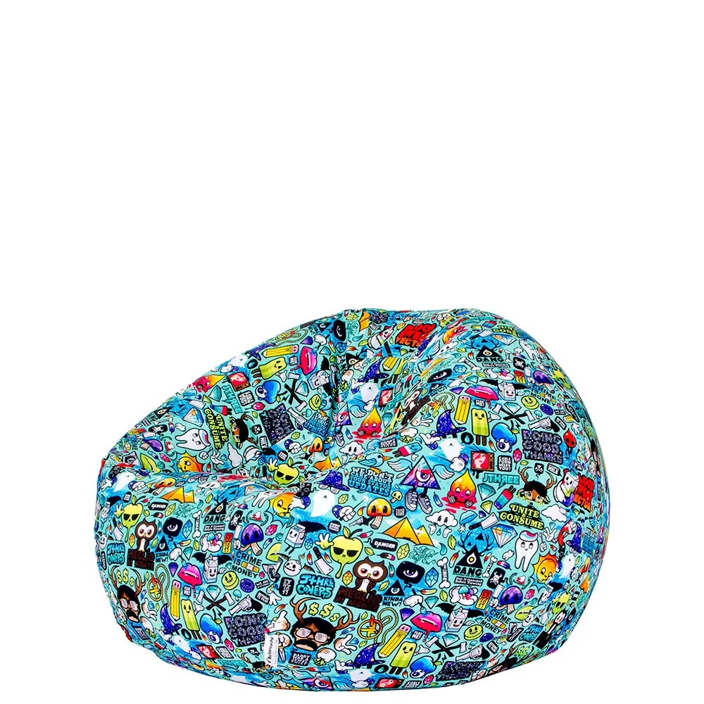 🎮 Пуф Ябълка "Стикер Бомб"