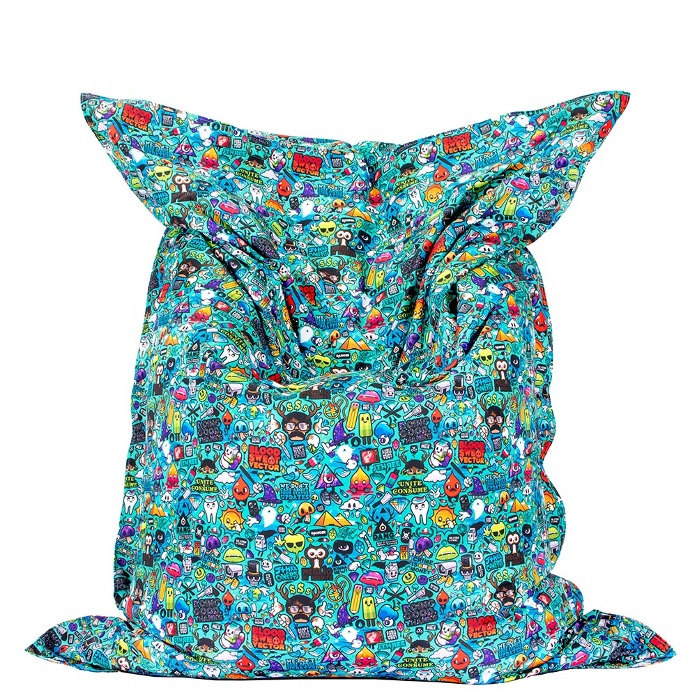 🎮 Пуф Възглавница "Стикер Бомб"