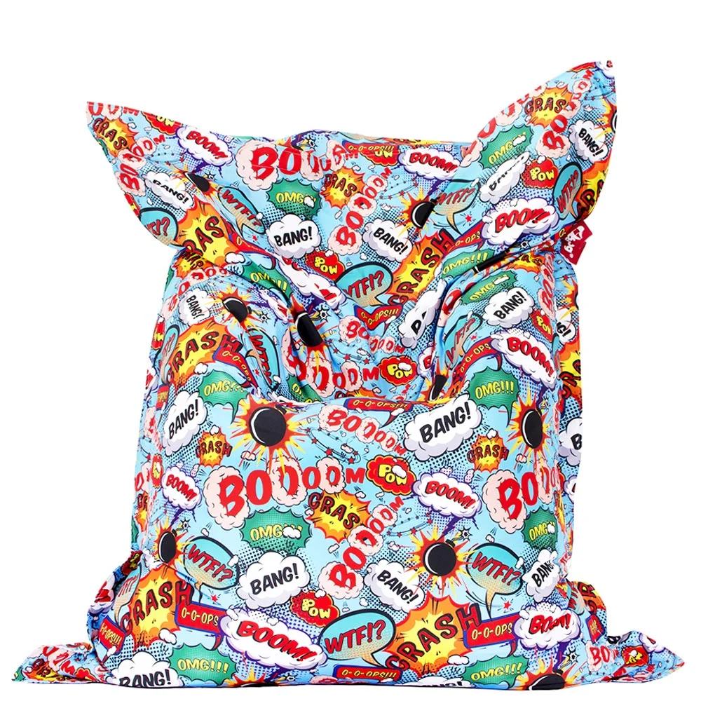 💣 Пуф Възглавница "Комикс Експлозия"