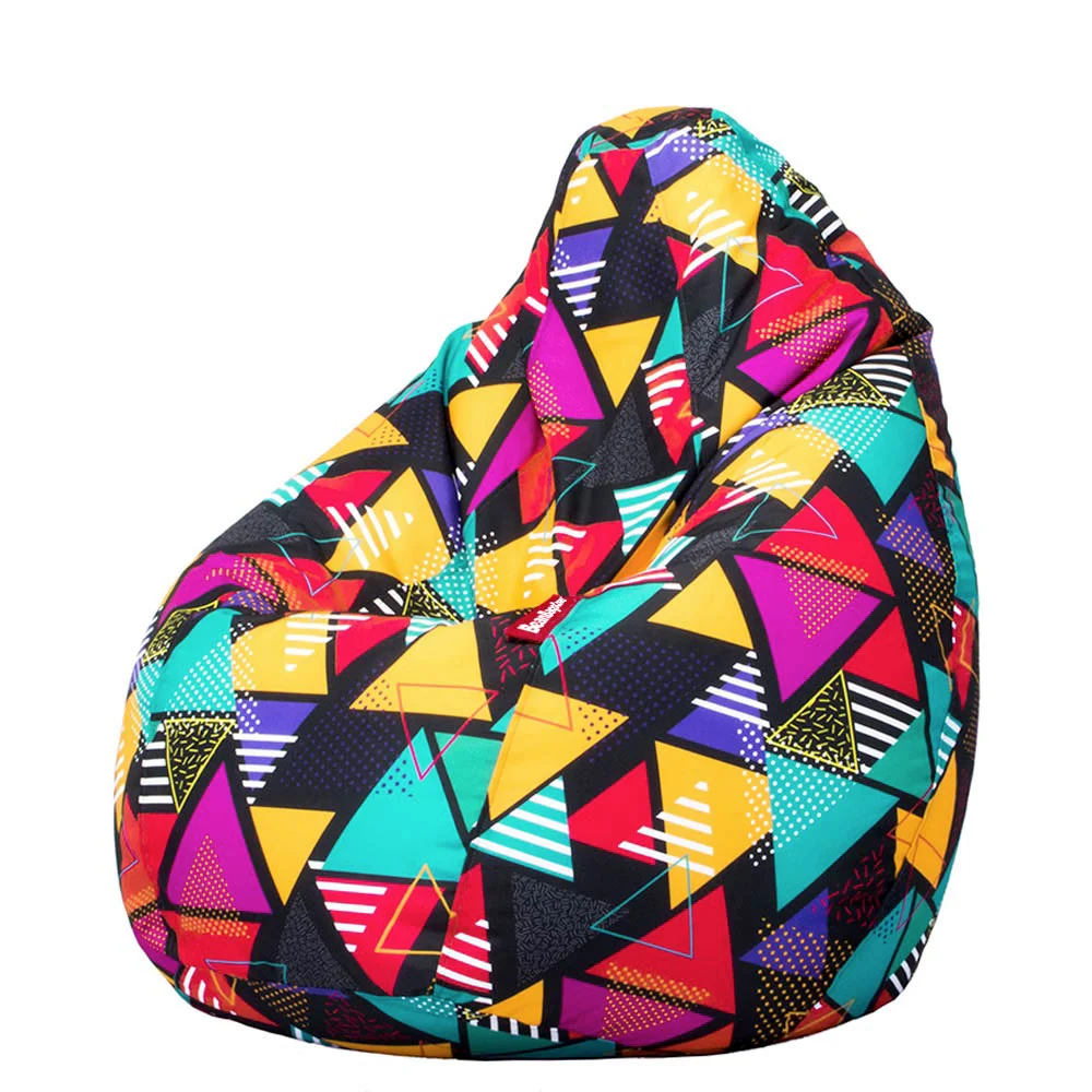 🔺 Пуф Круша "Неонови Триъгълници"