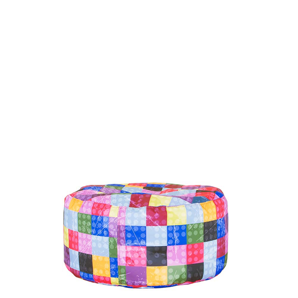 ◼️ Пуф Кръг "Шарени квадрати"