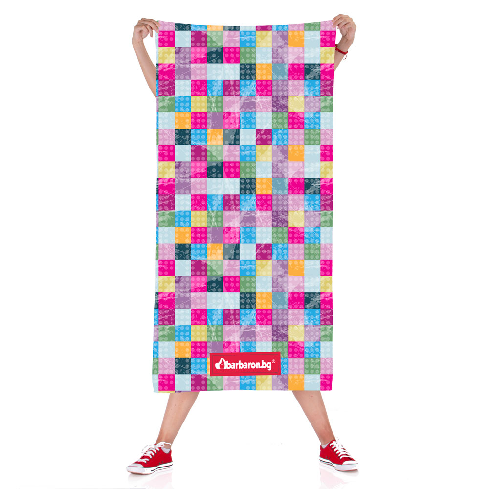Плажна кърпа "Шарени квадрати"