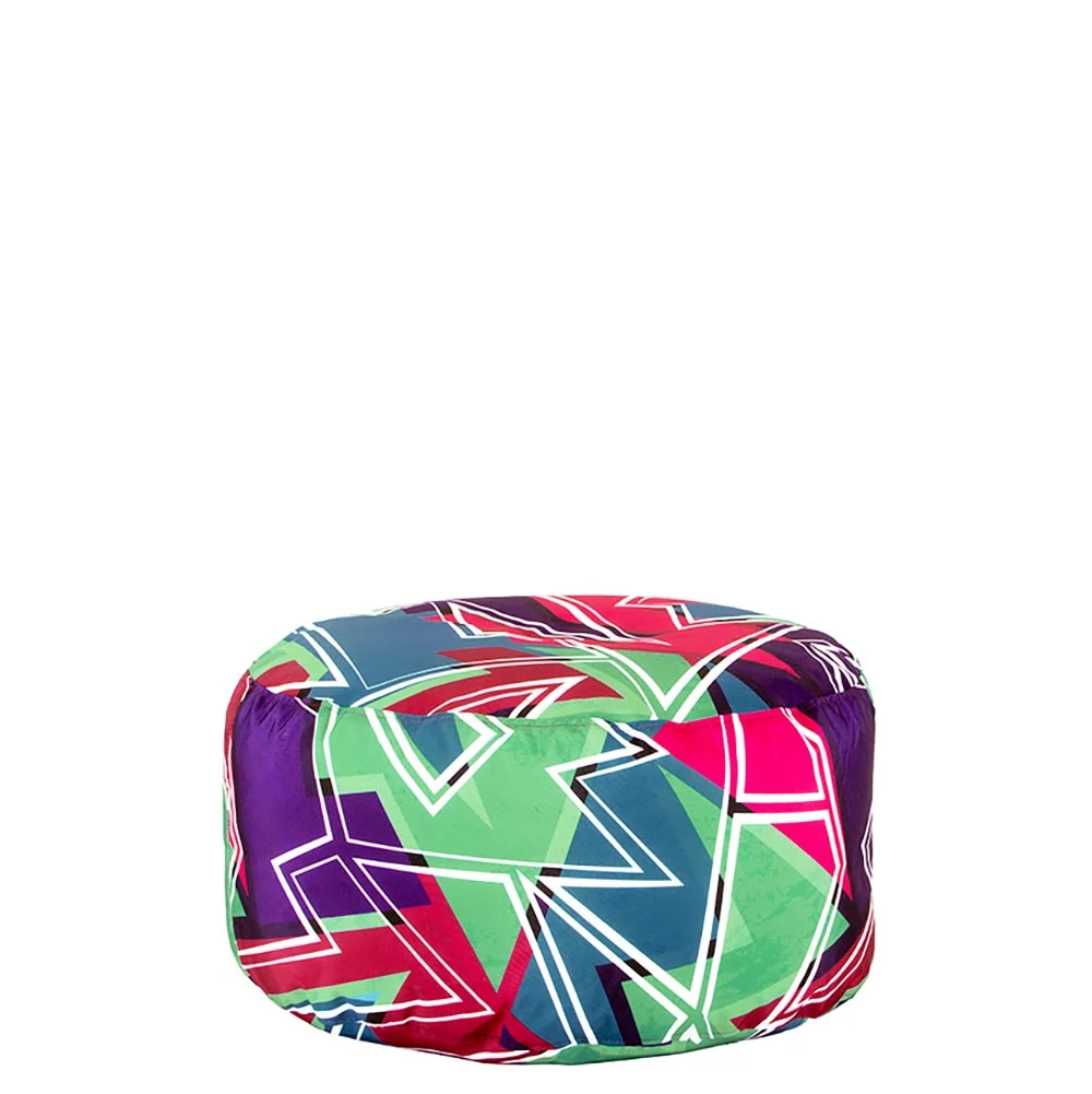 🔷 Кръгъл пуф "Геометричен Лабиринт"