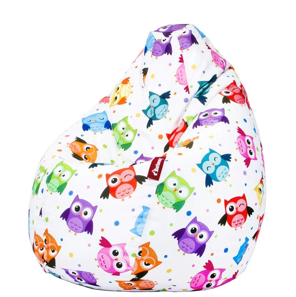 🦉 Пуф Круша "Цветни бухали"