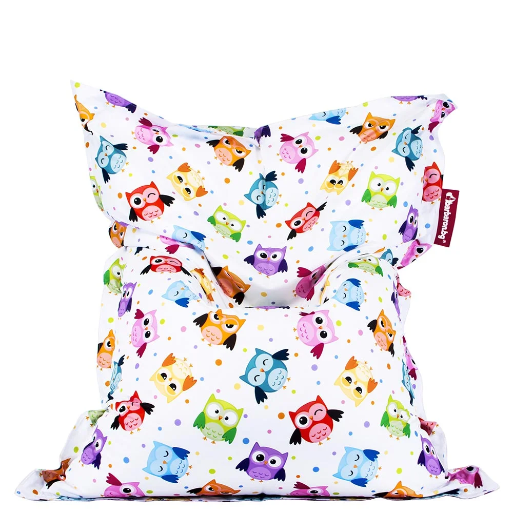 🦉 Пуф Възглавница "Цветни бухали"