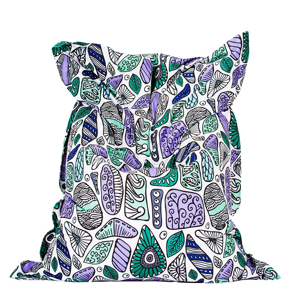 🍃 Пуф Възглавница "Етно листа"