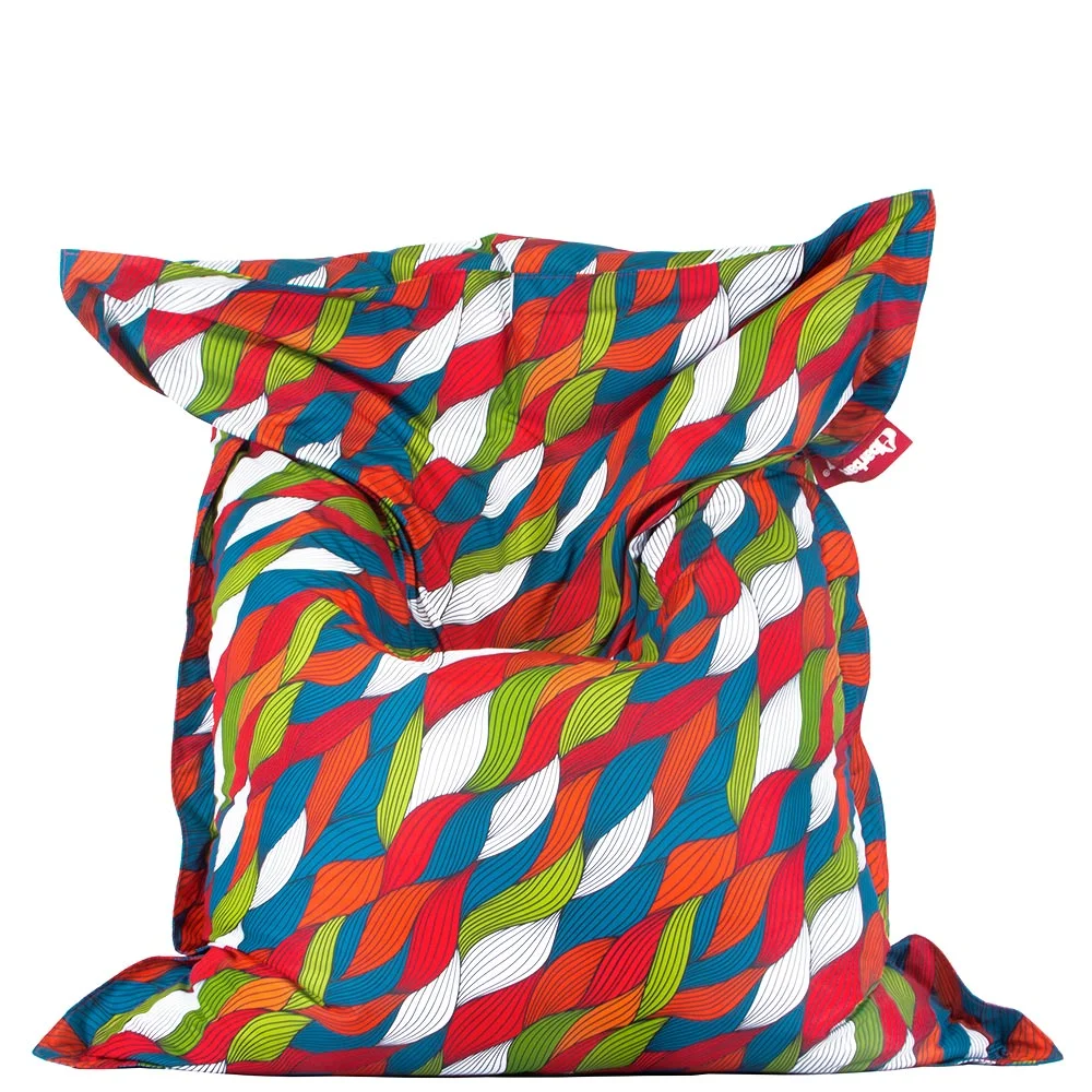 🌊 Пуф Възглавница "Вълнообразни ленти"