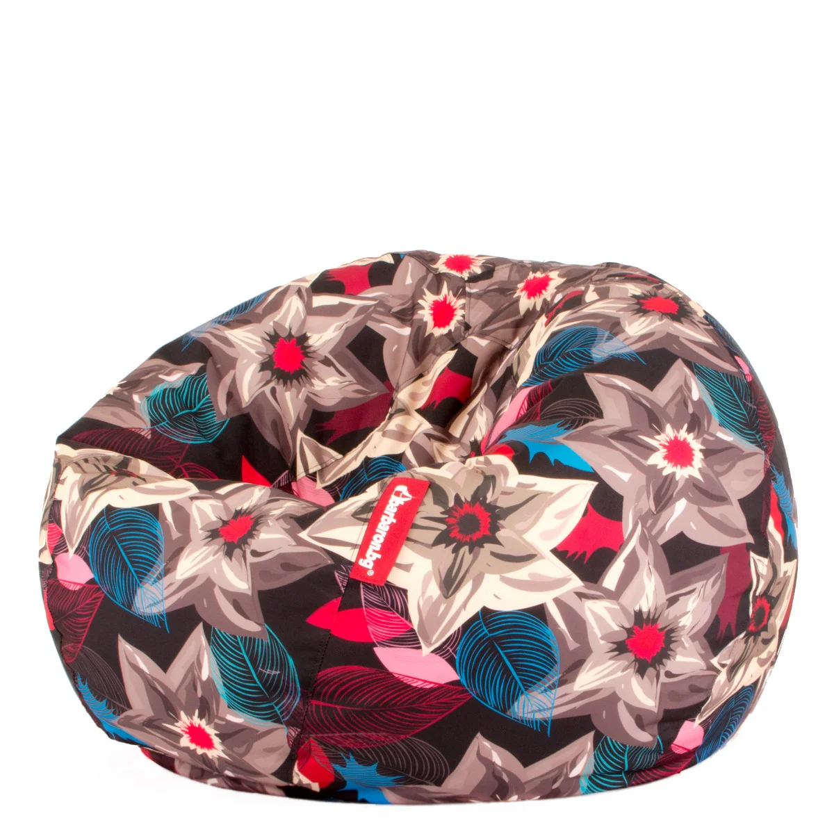 🌺 Пуф Ябълка "Тропически цветя"