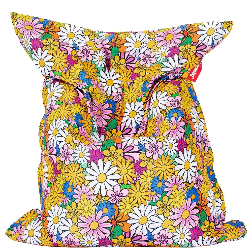 🌼 Пуф Възглавница "Цветна ливада"