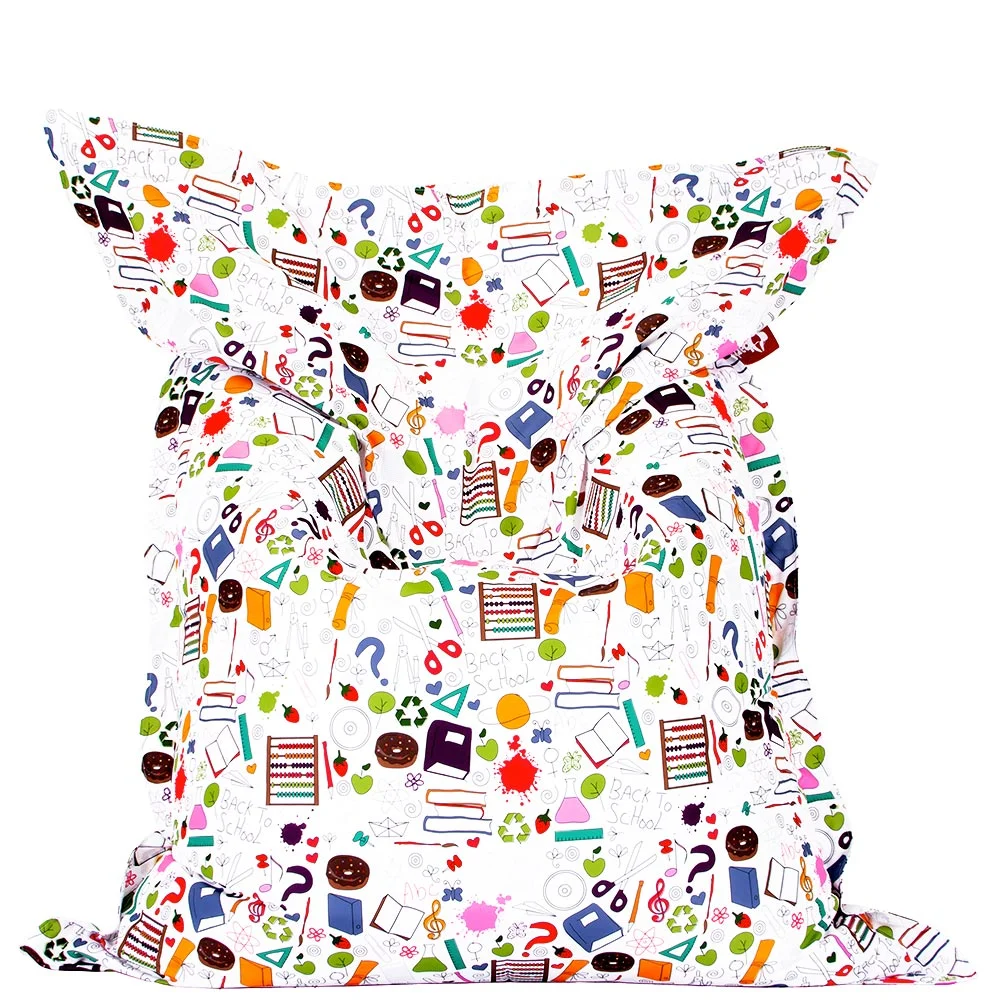 📚 Пуф Възглавница "Училищен Колаж"