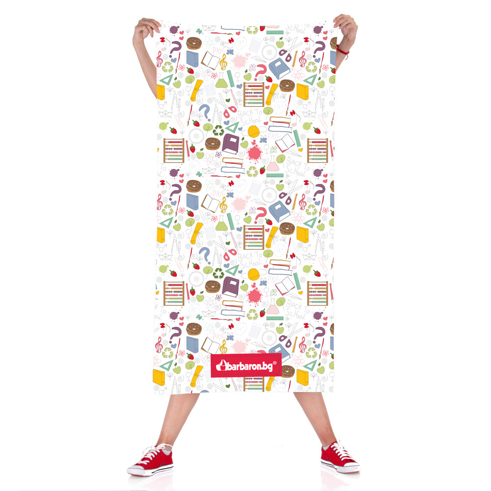 Плажна кърпа "Училищен Колаж"