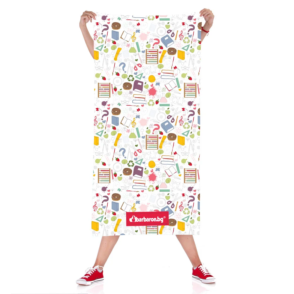 Плажна кърпа "Училищен Колаж"