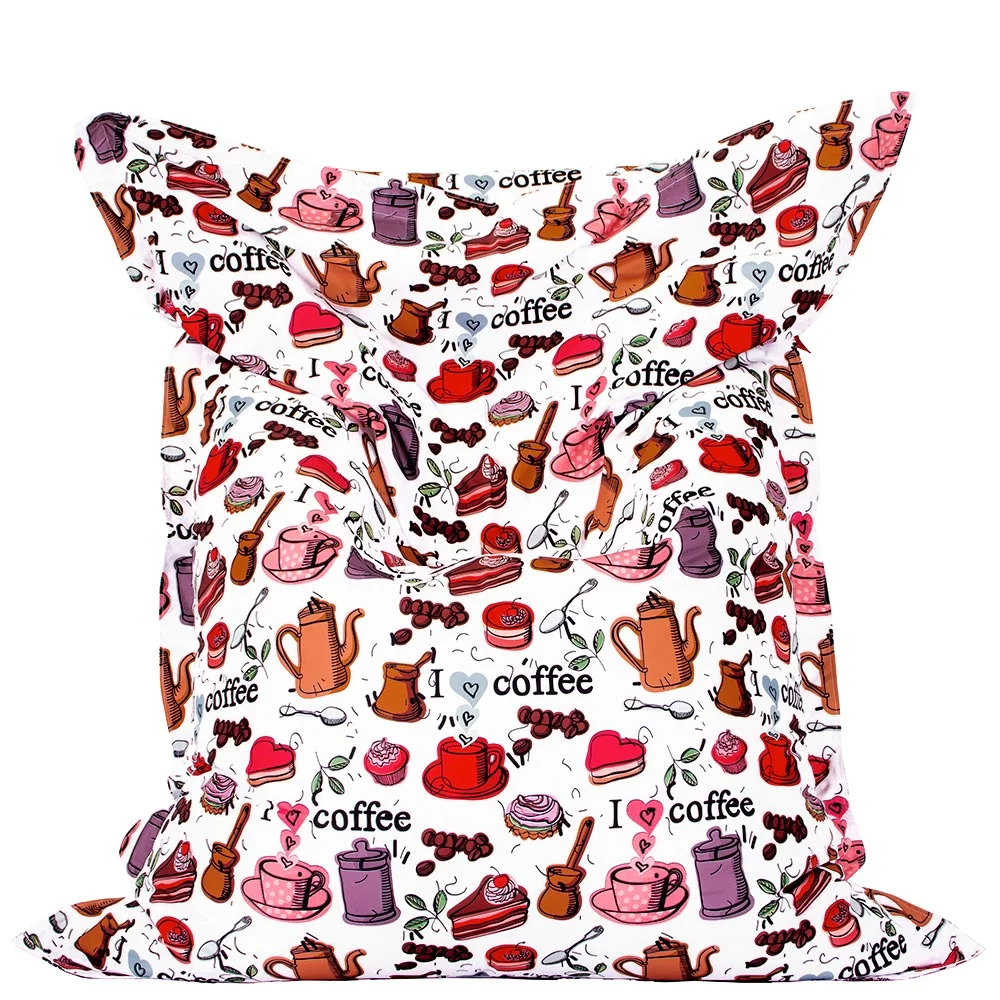 ☕ Пуф Възглавница "Кафе Време"