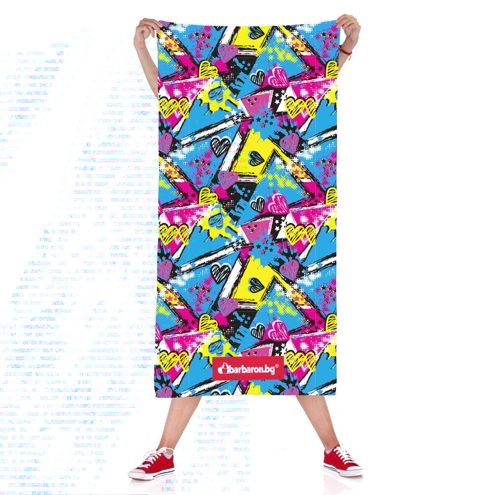 Плажна кърпа "Love Граффити"