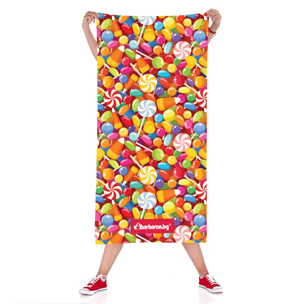 Плажна кърпа "Вкусни близалки"