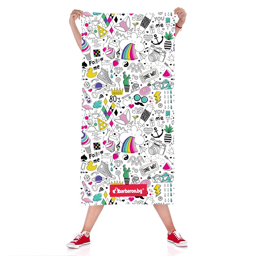 Плажна кърпа "Ретро Икони"