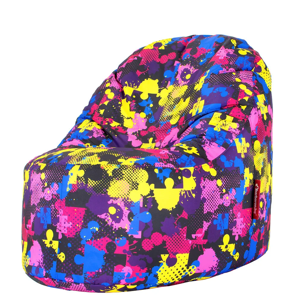 🧩 Пуф Манго "Цветен пъзел"