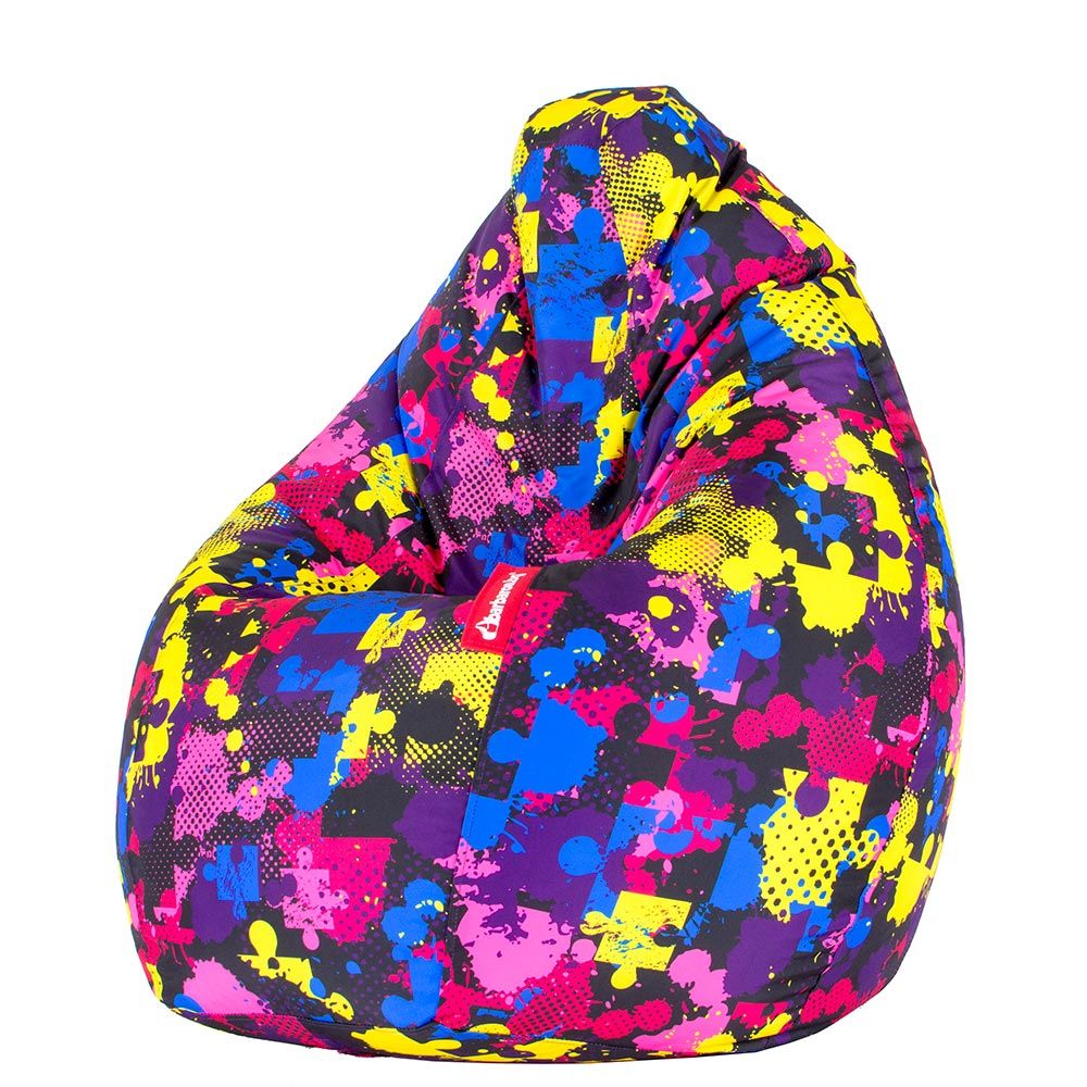 🧩 Пуф Круша "Цветен пъзел"