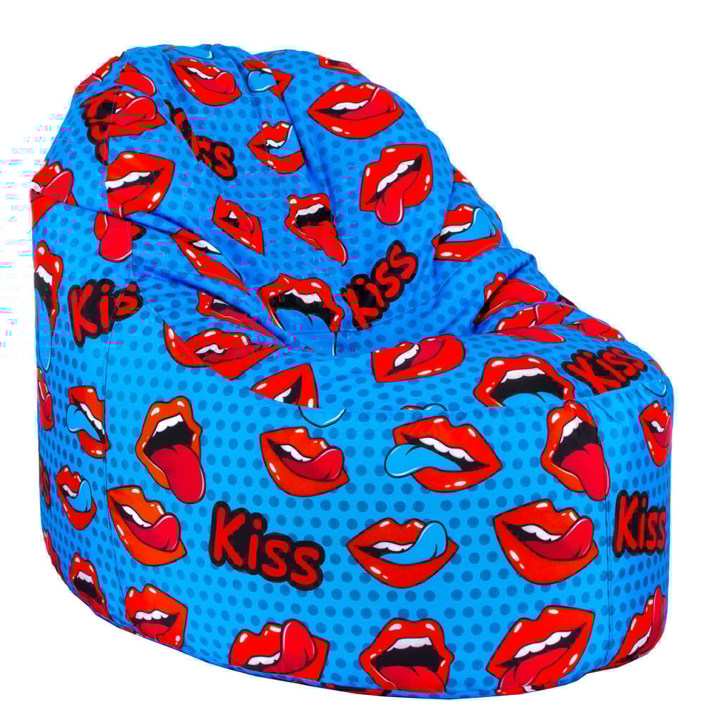 💙 Пуф Манго "Поп Устни Син"