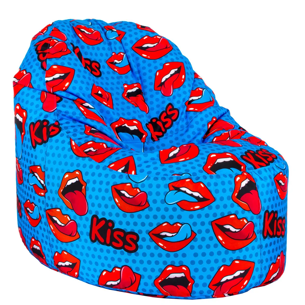 💙 Пуф Манго "Поп Устни Син"