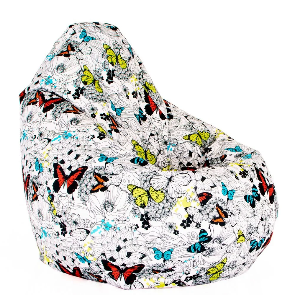 🦋 Пуф Круша "Цветни пеперуди"