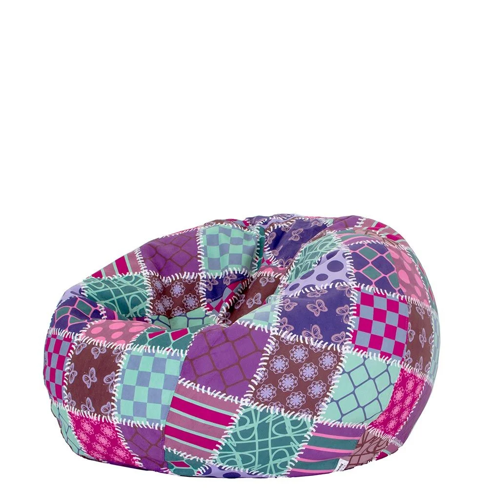 🎨 Пуф Ябълка "Цветно Пачуърк"