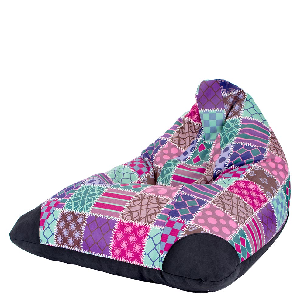 🎨 Пуф Пирамида "Цветно Пачуърк"