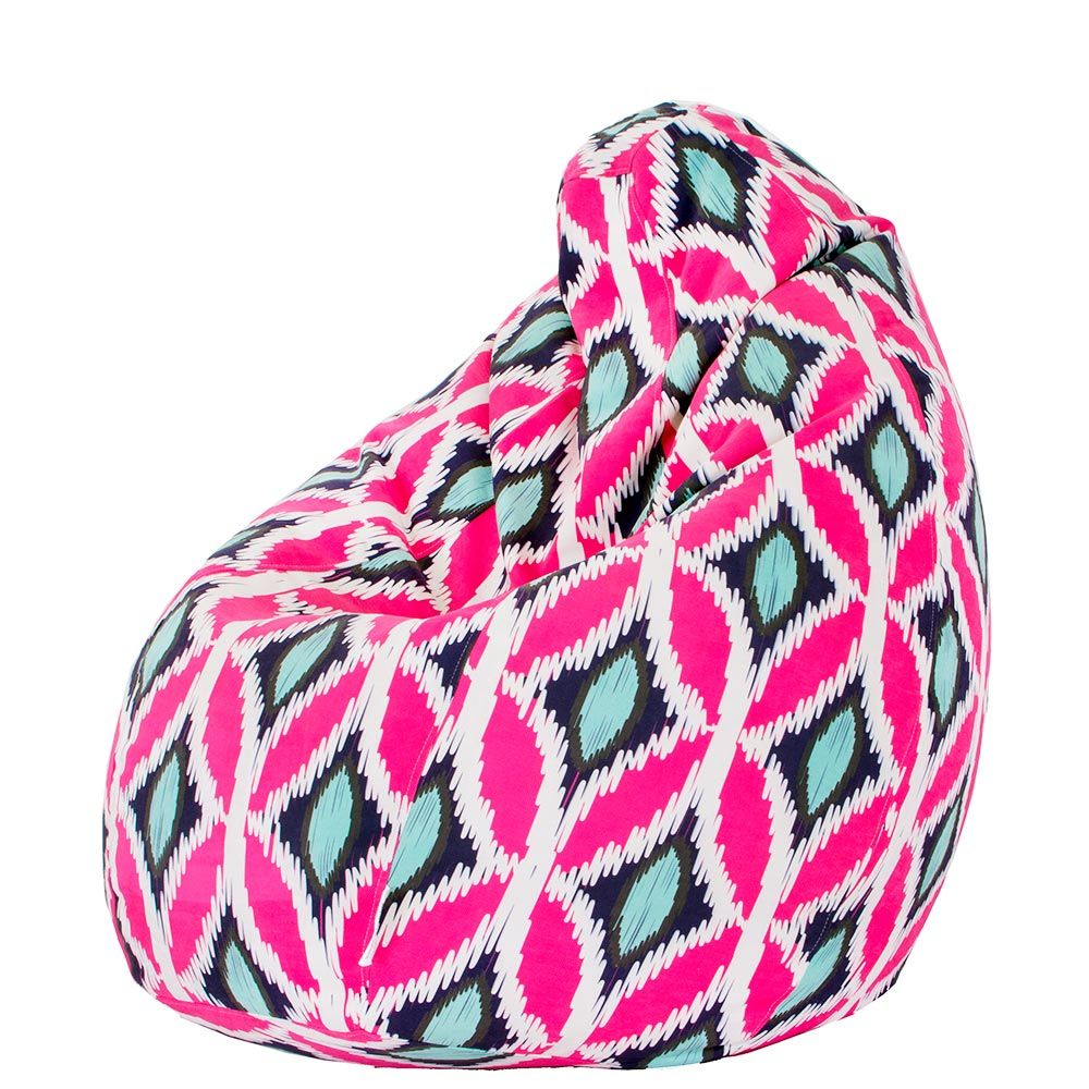 💗 Пуф Круша "Розов Икат"