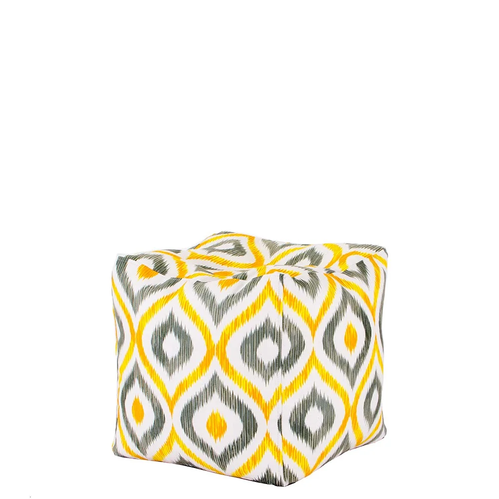 💛 Мекото кубче "Жълт Икат"