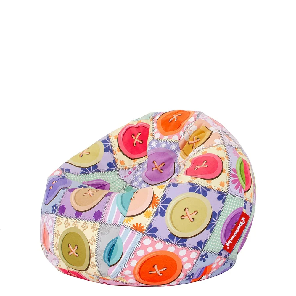 🎀 Детски пуф "Големи Копчета"