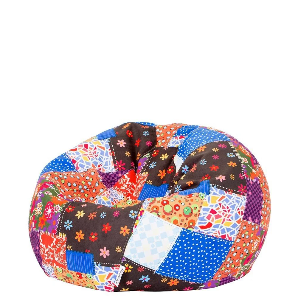 🎪 Пуф Ябълка "Цветен Пачуърк"