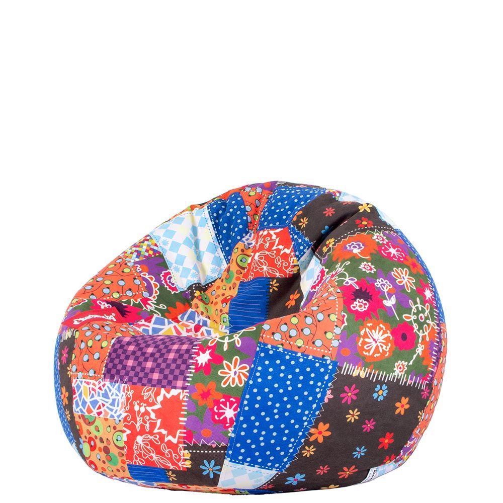 🎪 Детски пуф "Цветен Пачуърк"
